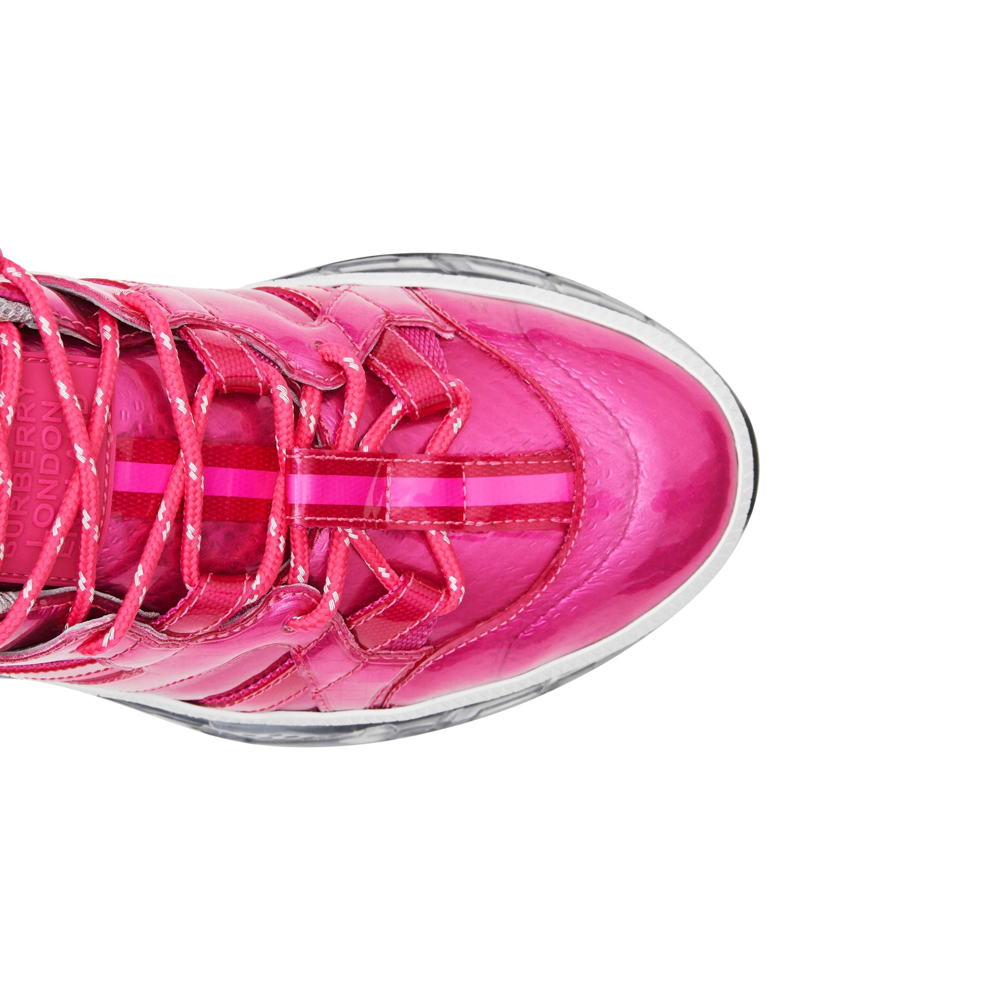 Sneakers Union en vinyle et nylon - Fuchsia