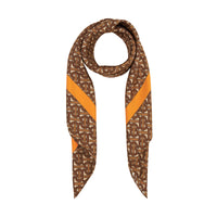 Carré de soie Monogram - Bright Orange