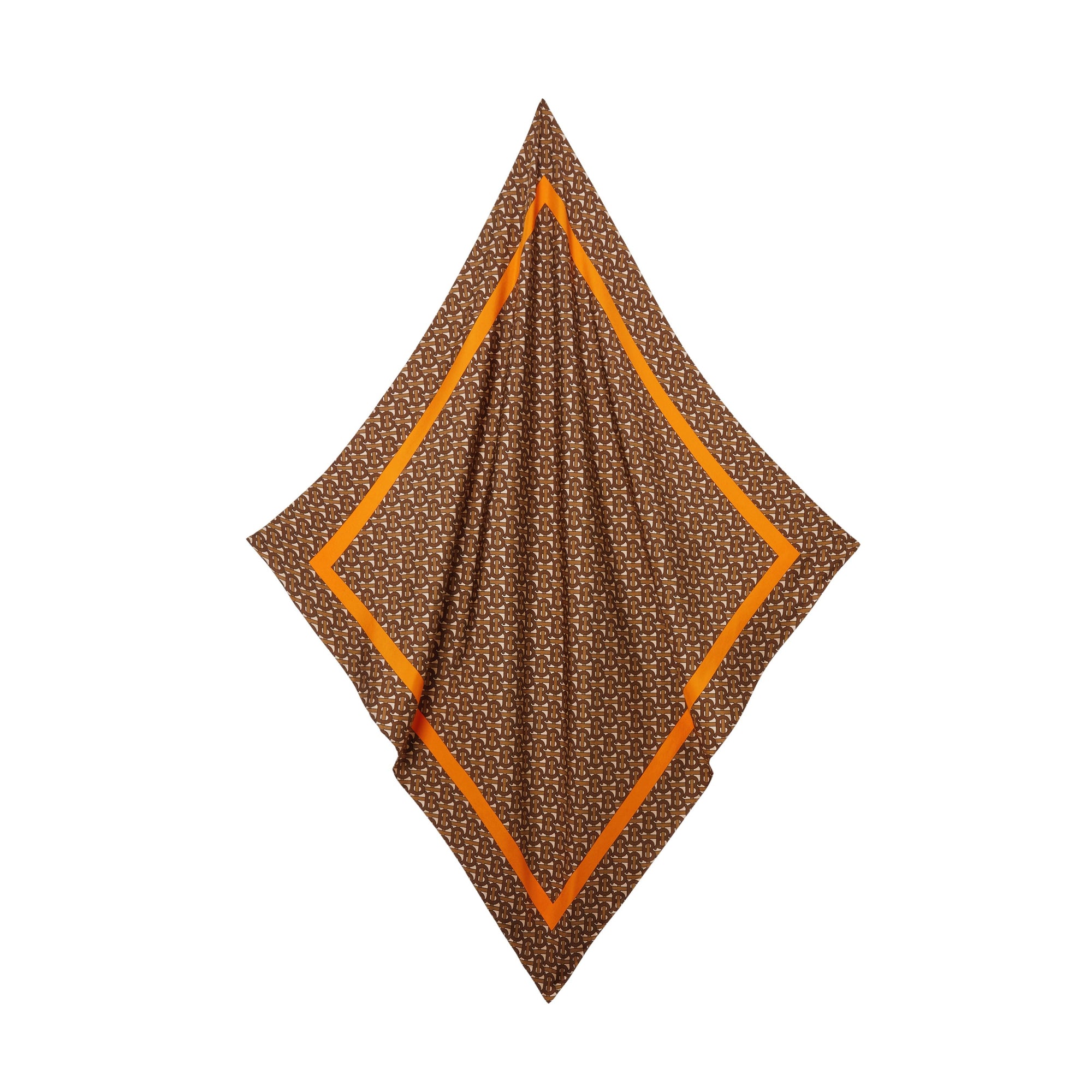 Carré de soie Monogram - Bright Orange