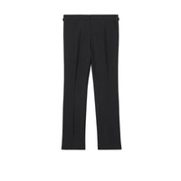Pantalon de costume classique en mohair et laine avec ornements - Black