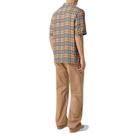 Chemise à manches courtes en sergé Vintage check - Archive Beige