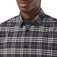 Chemise en coton stretch micro-check - Dark Regency