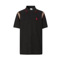 Polo en coton Monogram à rayures iconiques - Black