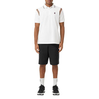 Polo en coton Monogram à rayures iconiques - White