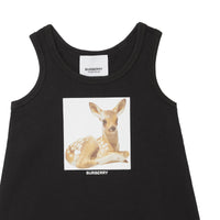 Combinaison en coton à imprimé daim - Black