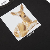 Combinaison en coton à imprimé daim - Black
