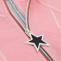 Veste légère à capuche avec logo et étoile - Candy Pink