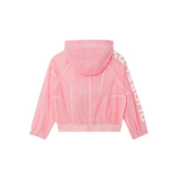 Veste légère à capuche avec logo et étoile - Candy Pink