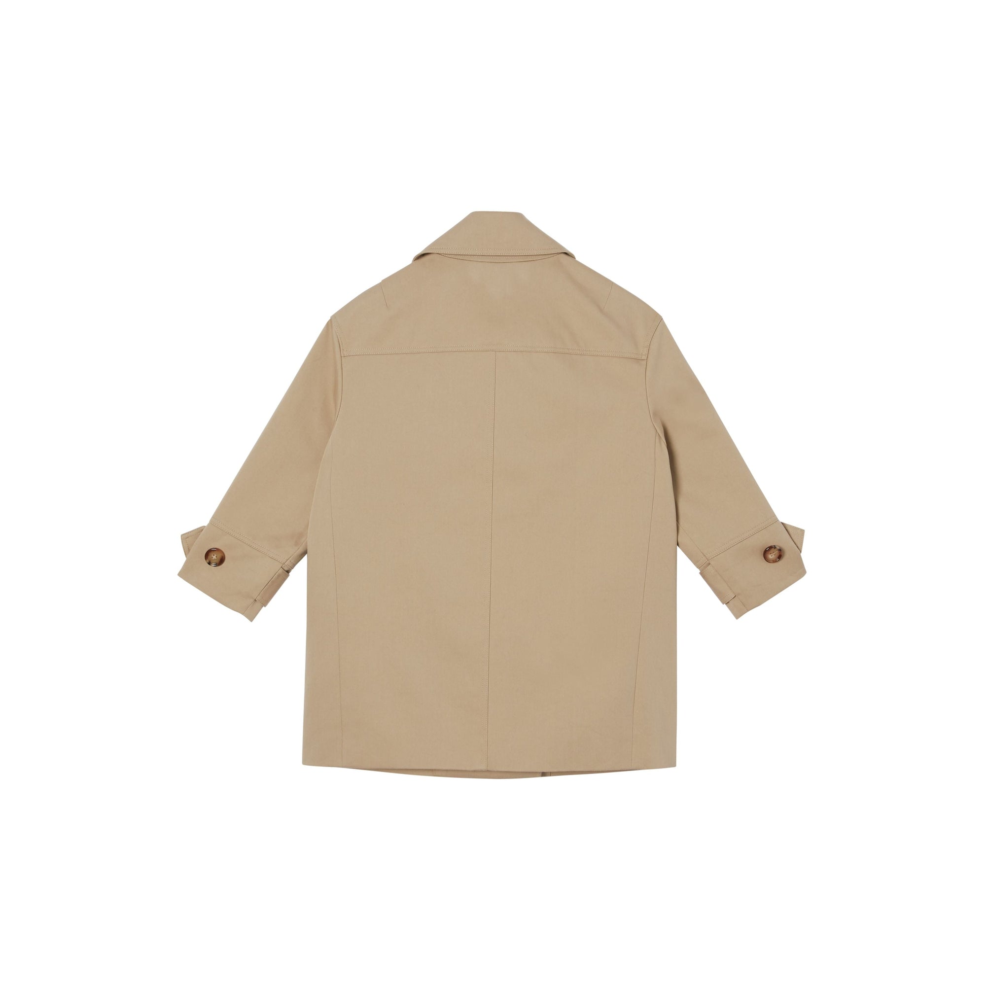 Trench en coton rayé Monogram - Honey