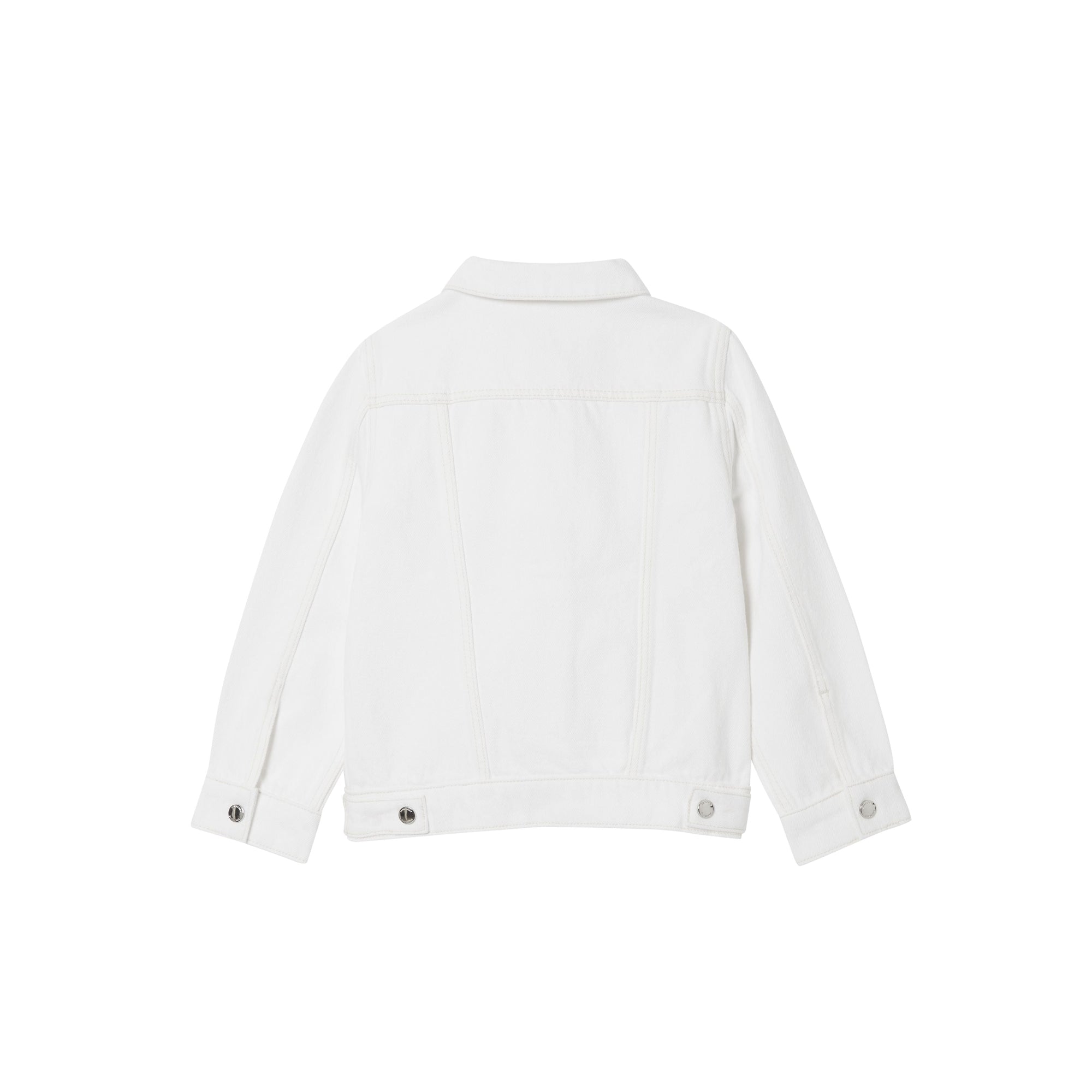Veste en denim japonais avec coordonnées géographiques - Natural White
