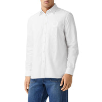 Chemise Oxford oversize en coton à imprimé London - White