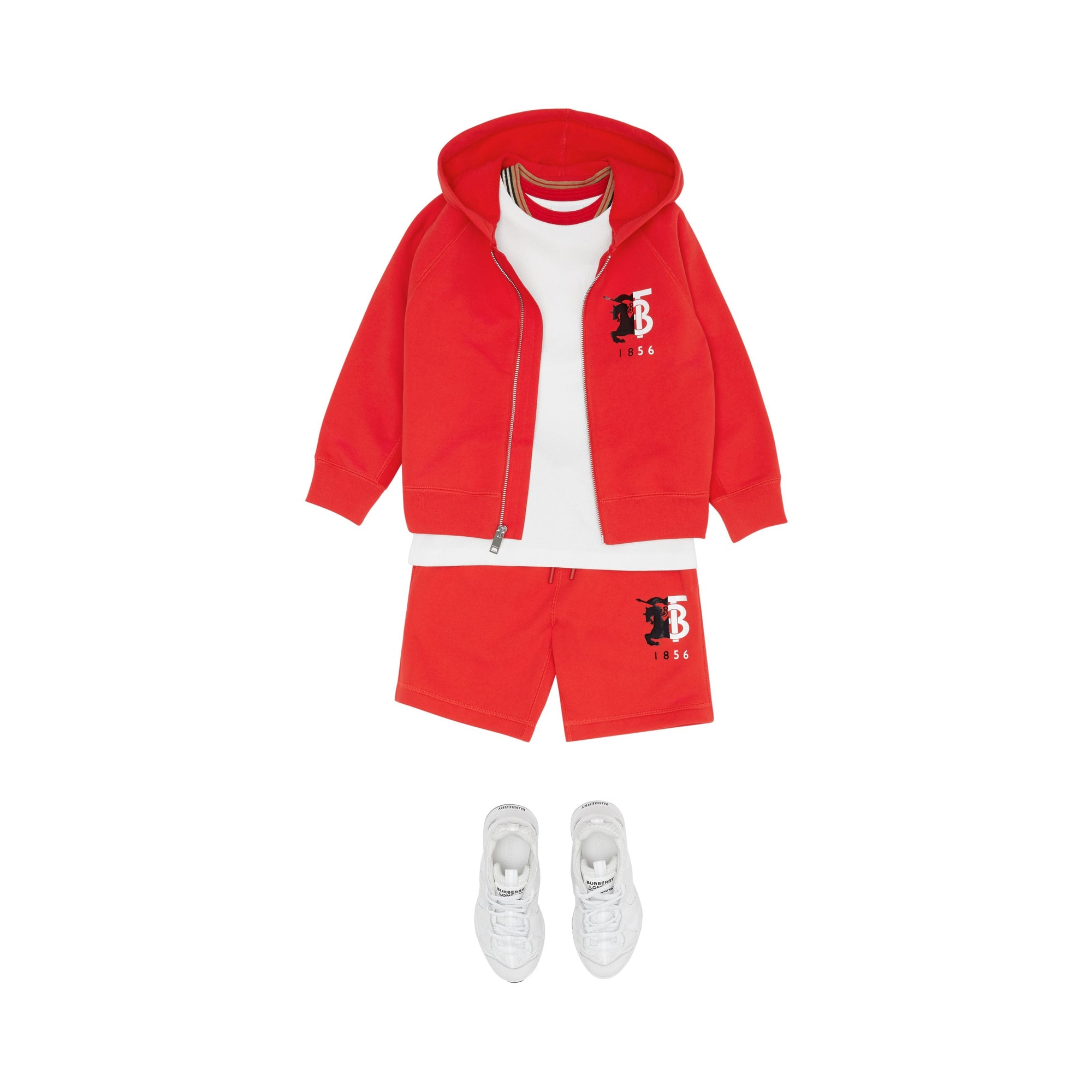 Veste à capuche en coton avec logo - Bright Red
