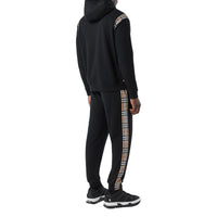 Hoodie en coton avec Vintage check - Black