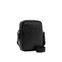 Sac à bandoulière en cuir Monogram - Black