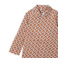 Paletot en coton Monogram - Vermillion Red