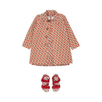 Paletot en coton Monogram - Vermillion Red