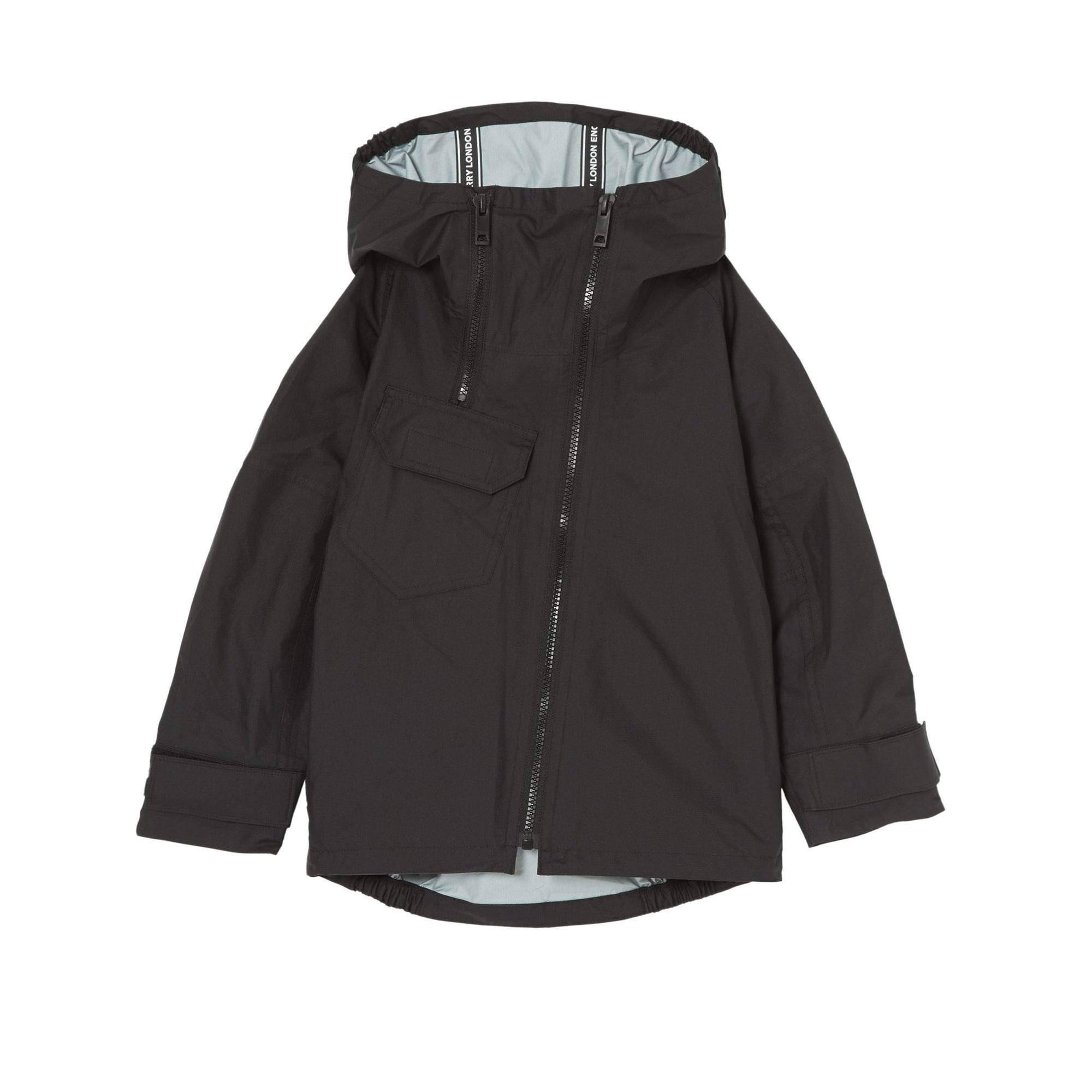Veste légère à capuche avec coordonnées géographiques - Black
