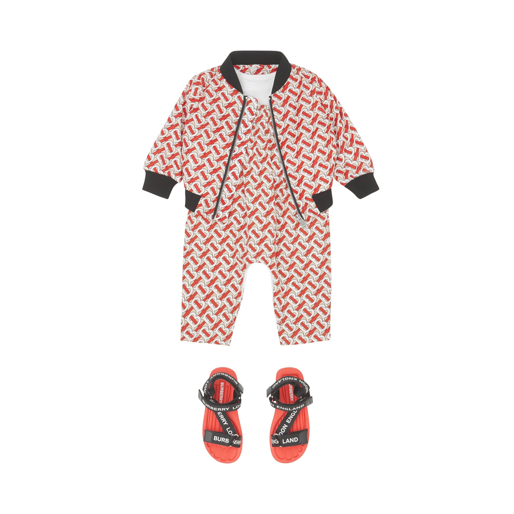 Bomber en nylon Monogram - Vermillion Red