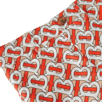Short en popeline de coton Monogram - Vermillion Red