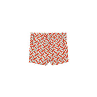 Short en popeline de coton Monogram - Vermillion Red