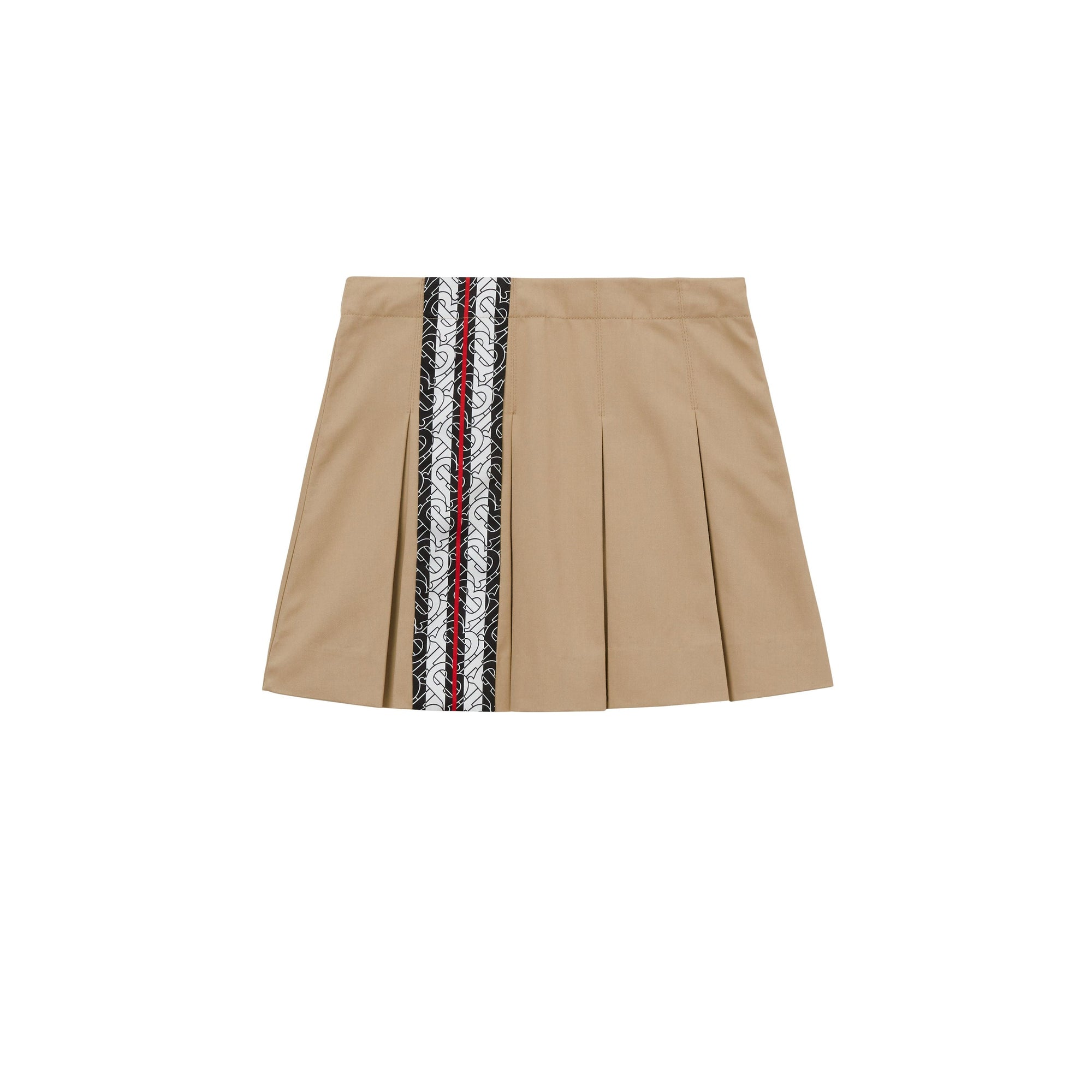 Jupe en coton rayée Monogram - Honey