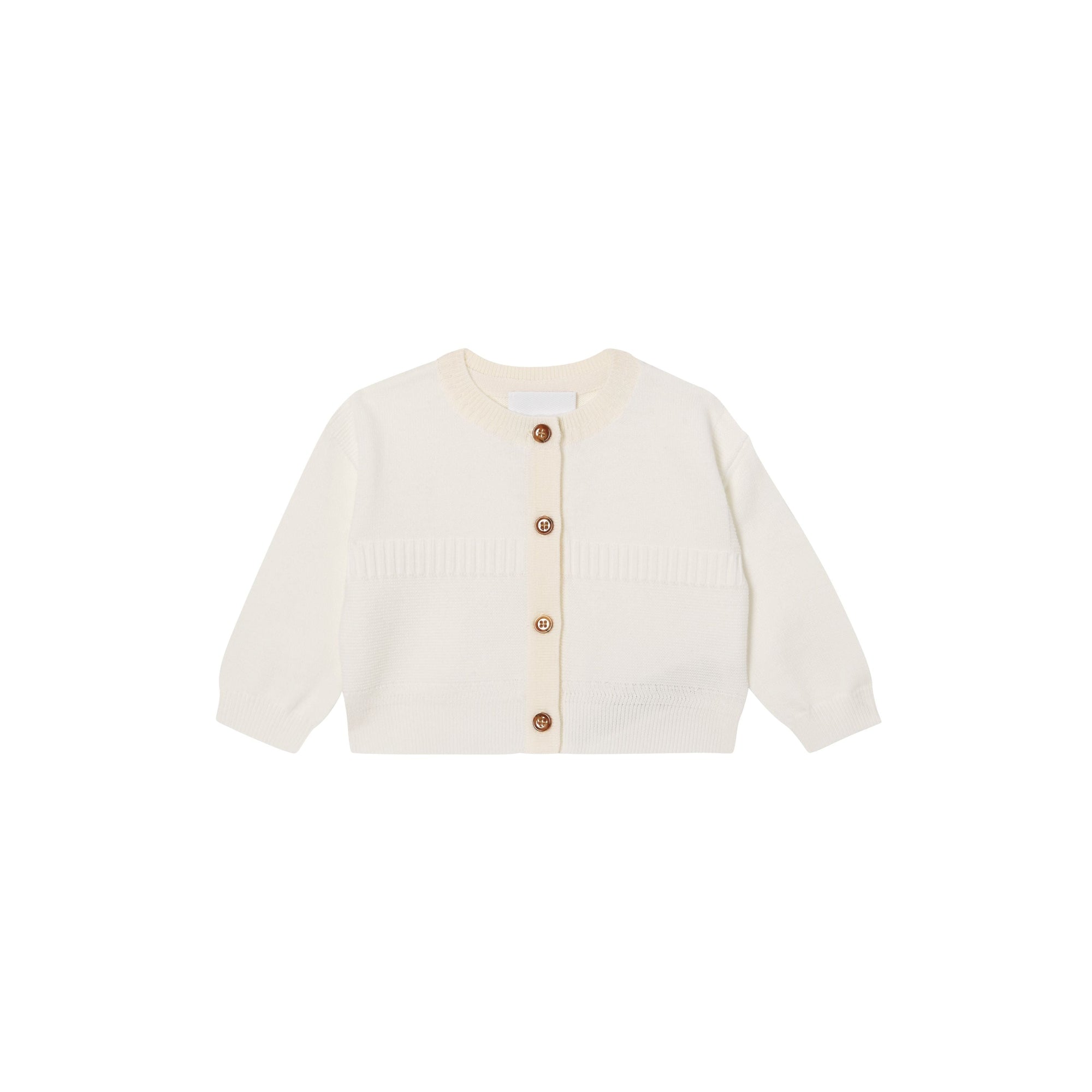 Coffret cadeau trois pièces pour bébé en coton Vintage check - Pale Stone