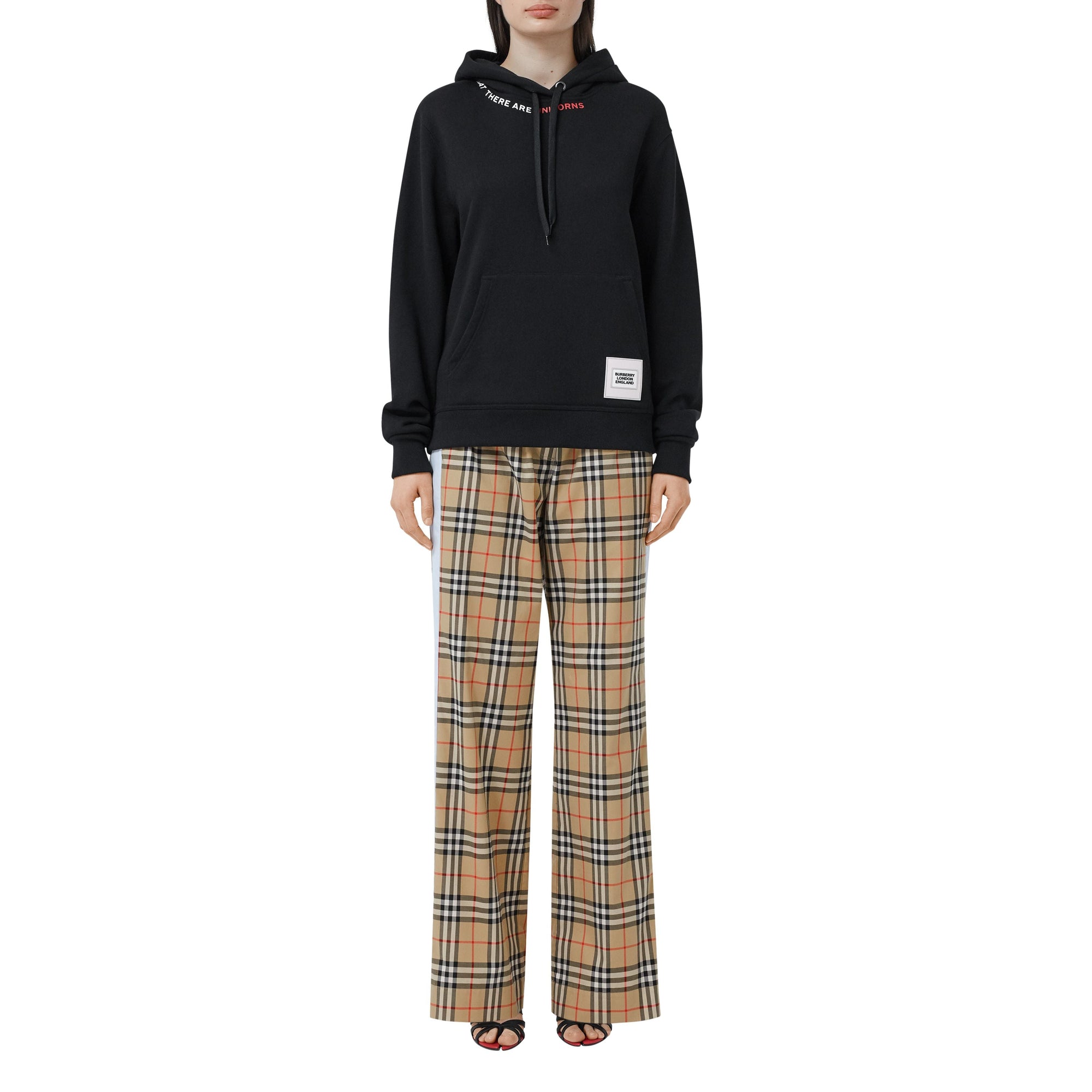 Pantalon en coton stretch Vintage check - Archive Beige
