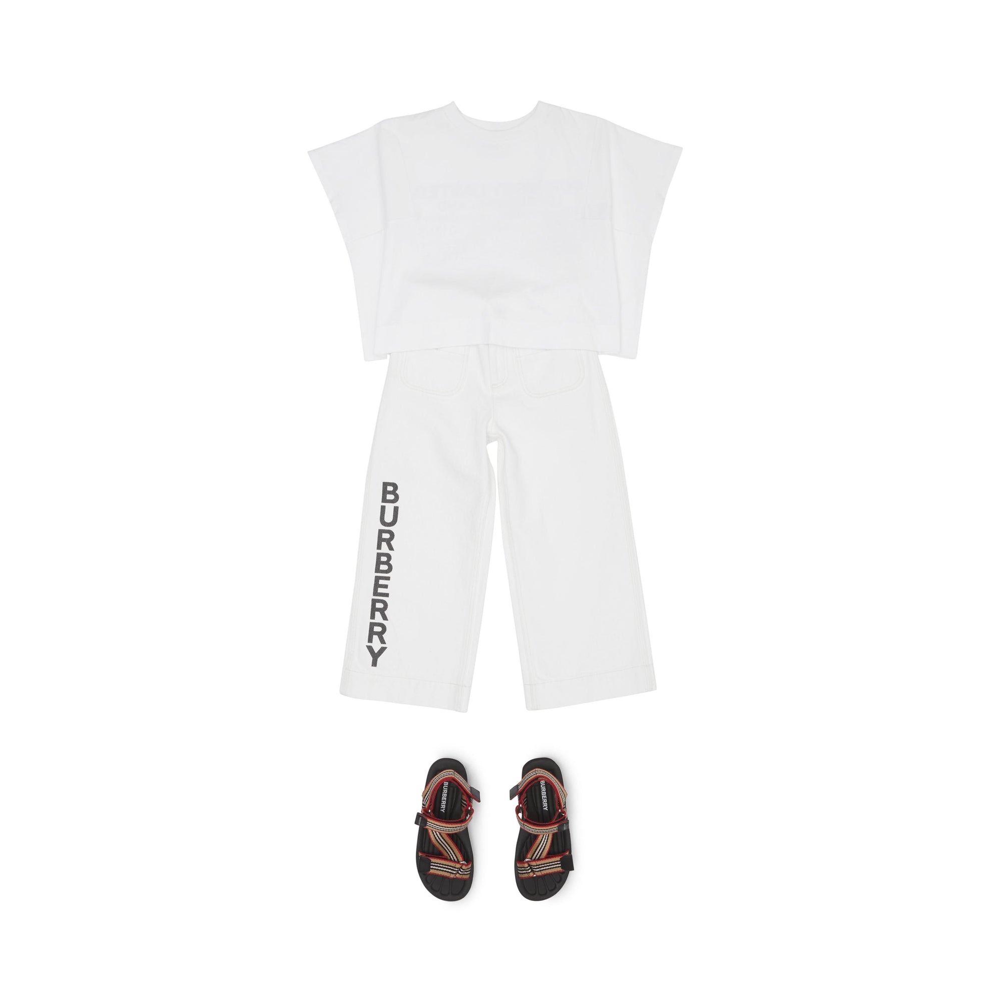 Haut en coton avec coordonnées géographiques - White