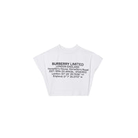 Haut en coton avec coordonnées géographiques - White
