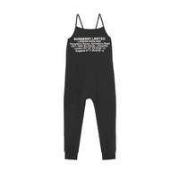 Combinaison en jersey de coton avec coordonnées géographiques - Black