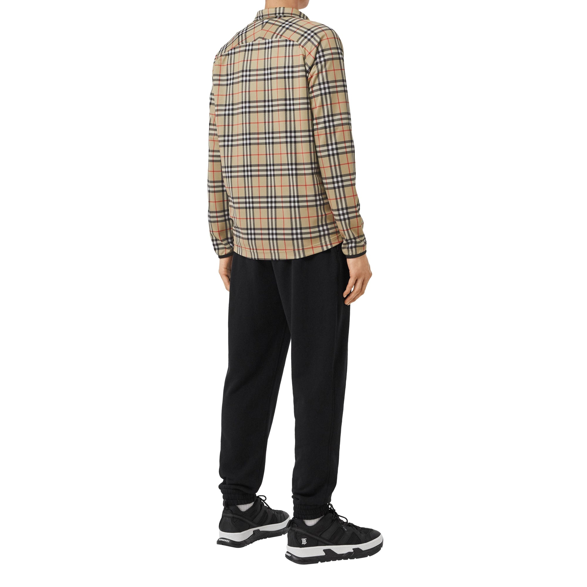 Veste de survêtement en sergé technique Vintage Check - Archive Beige