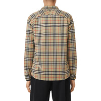 Veste de survêtement en sergé technique Vintage Check - Archive Beige
