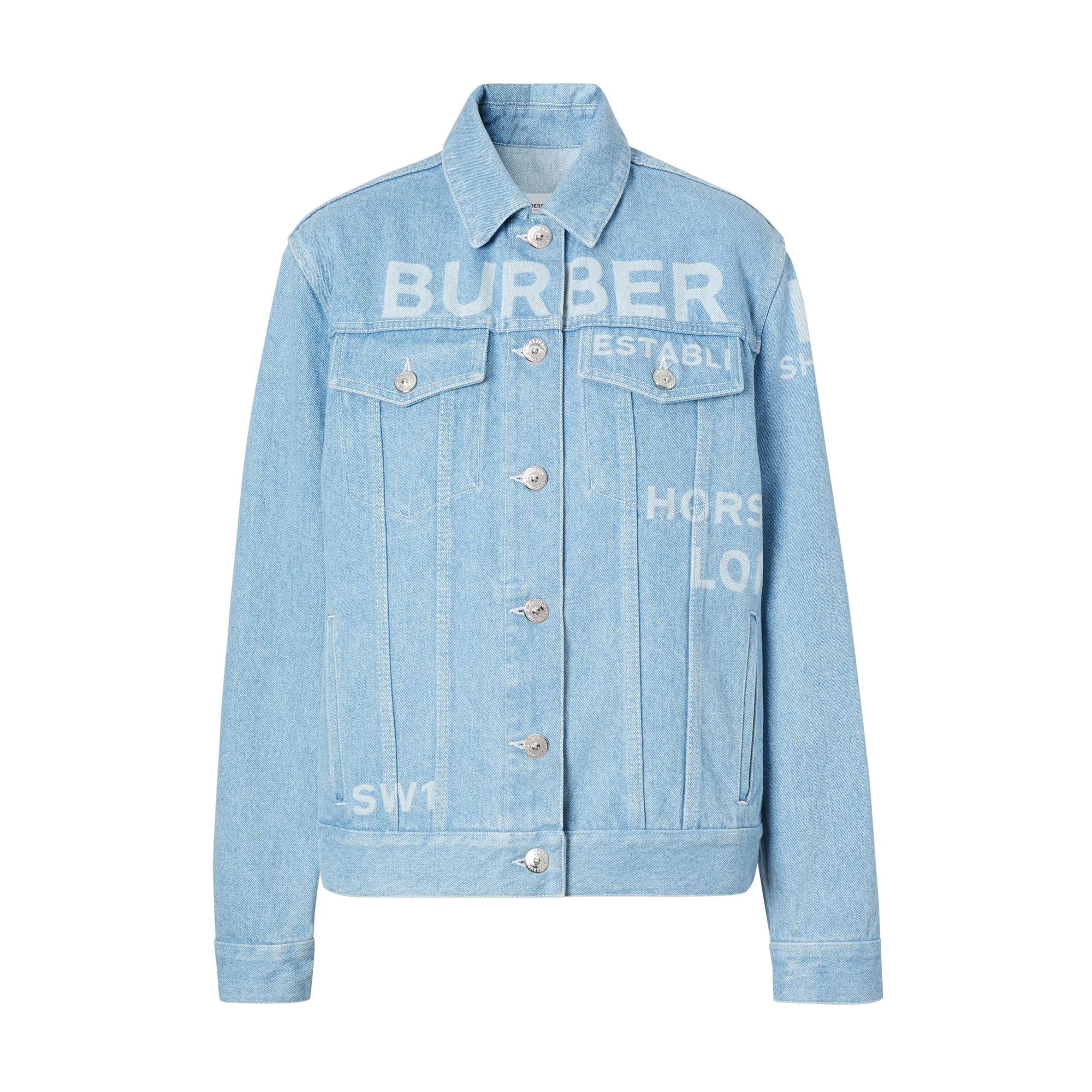 Veste en denim délavé Horseferry - Light Indigo