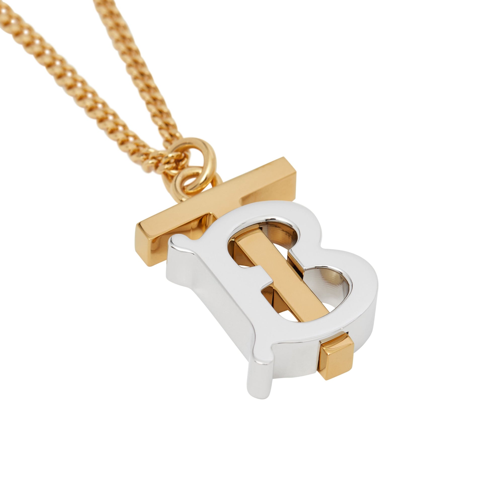Collier plaqué or et palladium Monogram - Light Gold & Palladio