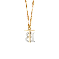 Collier plaqué or et palladium Monogram - Light Gold & Palladio