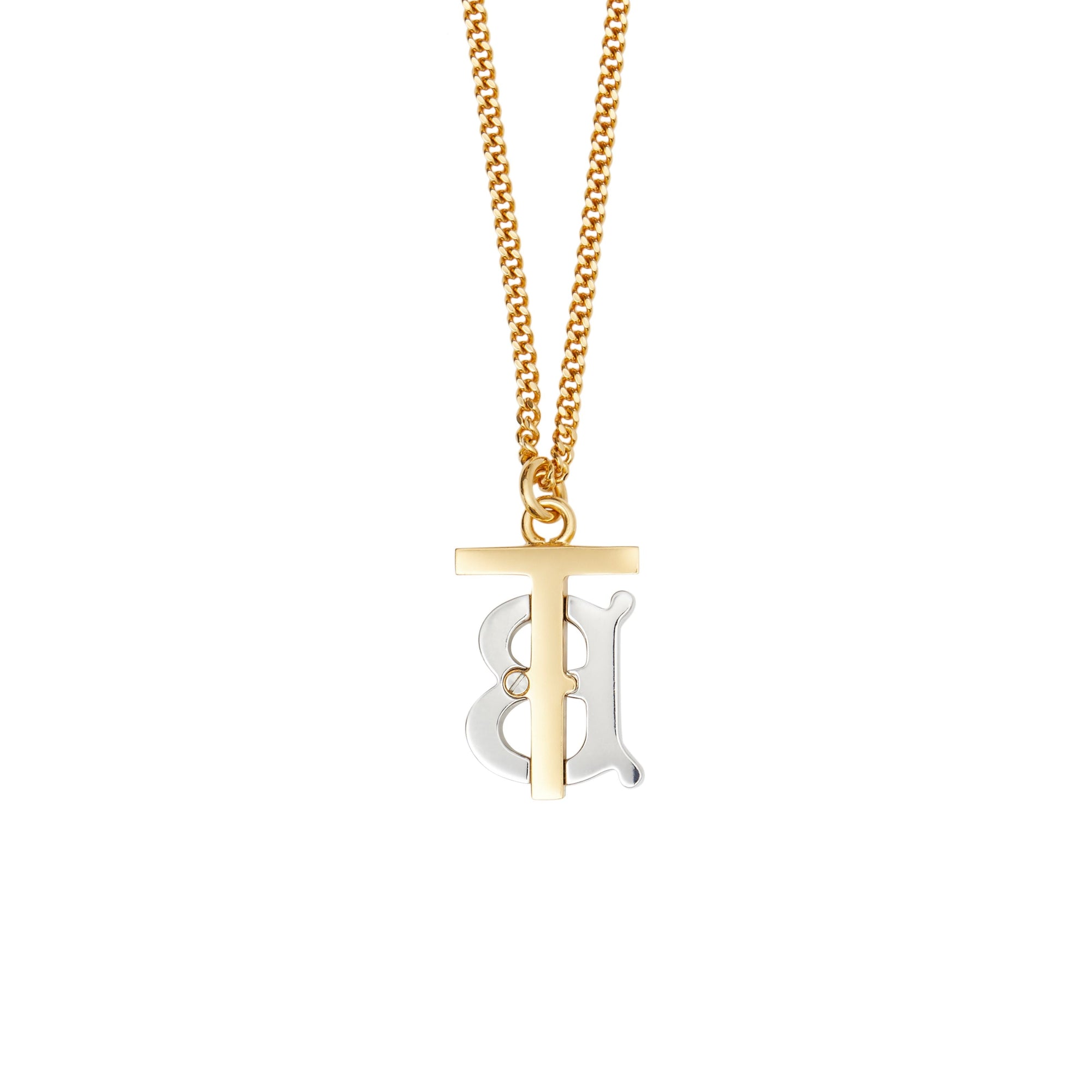 Collier plaqué or et palladium Monogram - Light Gold & Palladio