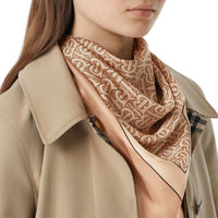 Carré de soie Monogram - Pale Copper Pink