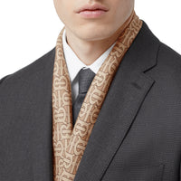 Carré de soie Monogram - Pale Copper Pink
