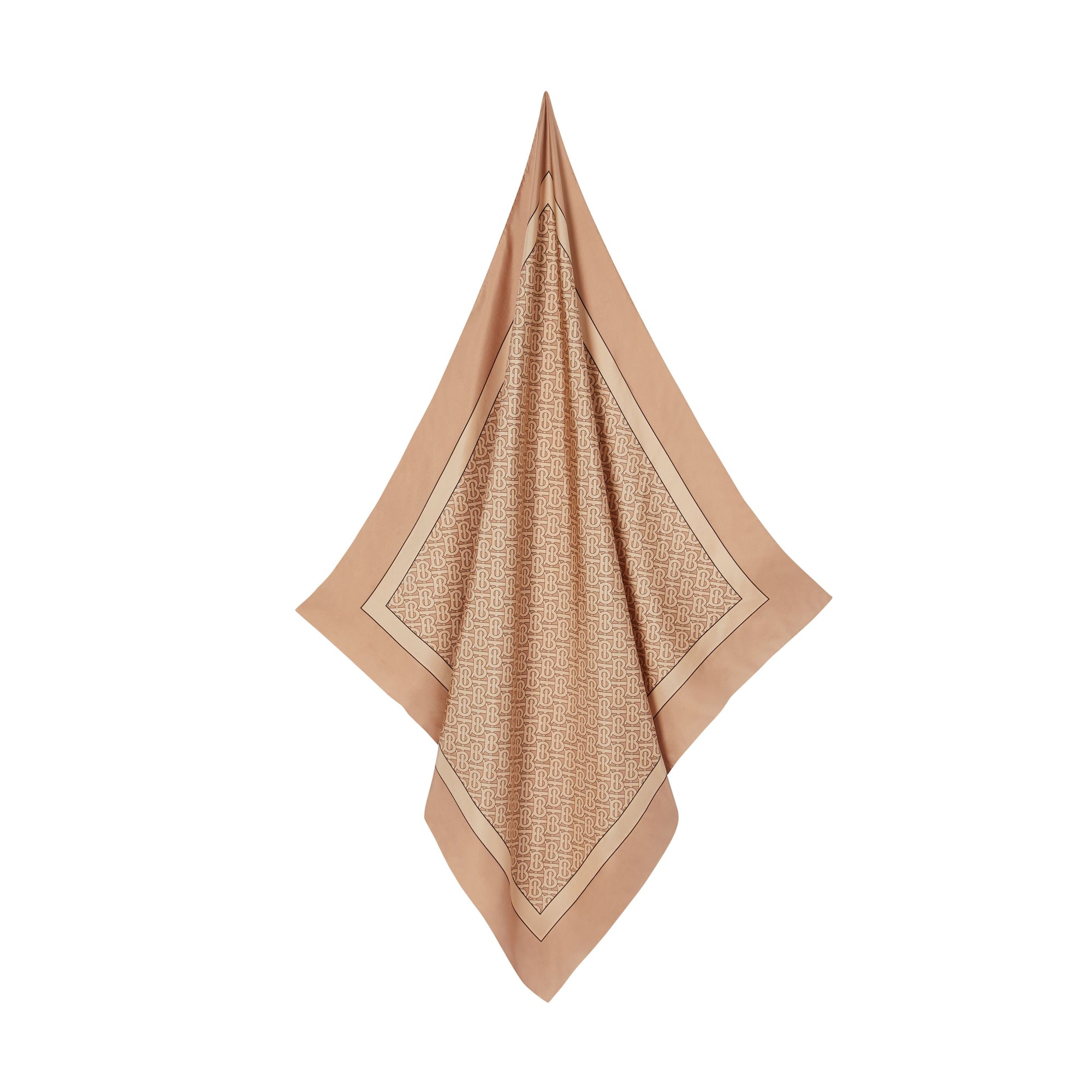 Carré de soie Monogram - Pale Copper Pink