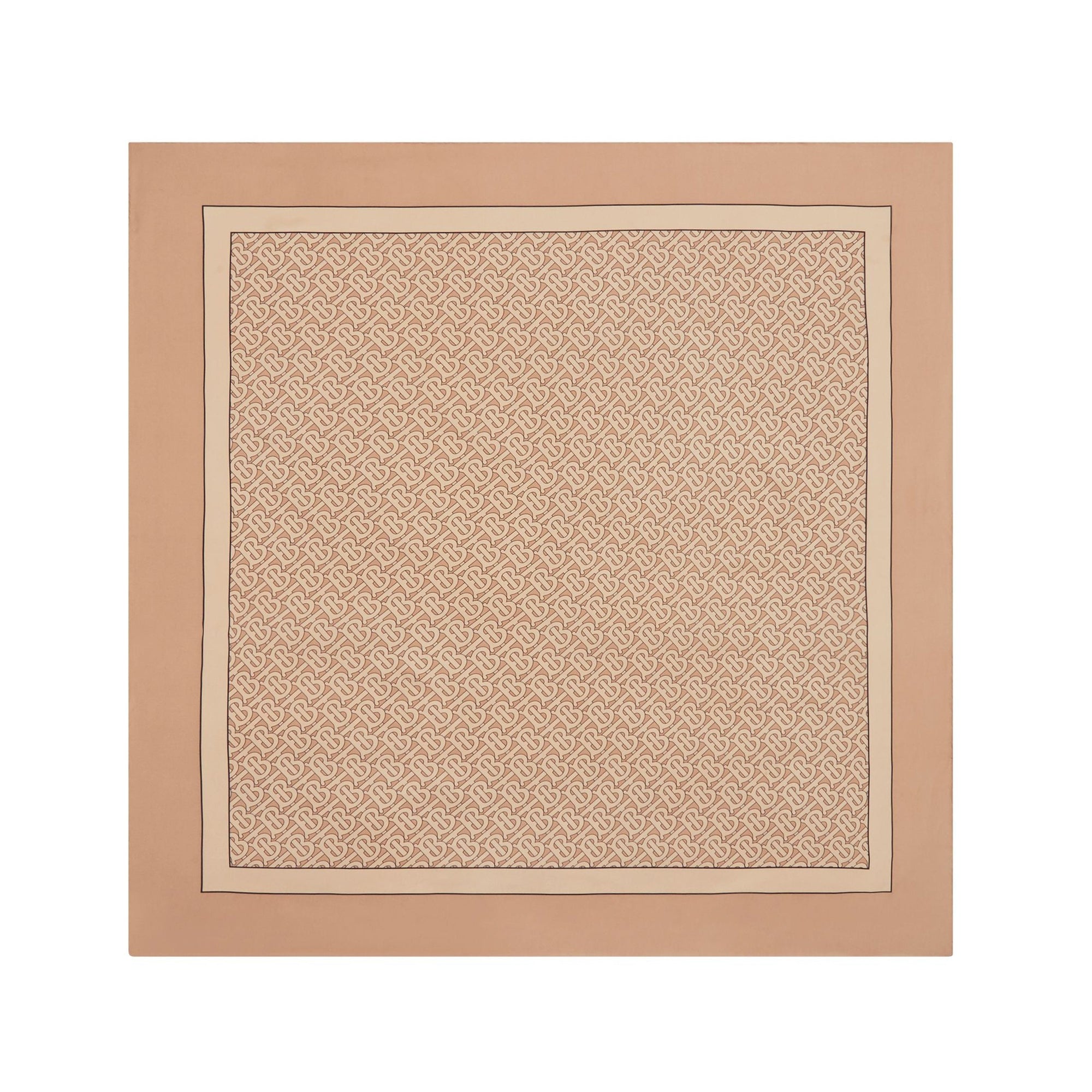 Carré de soie Monogram - Pale Copper Pink