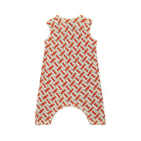 Coffret cadeau deux pièces pour bébé en laine mérinos Monogram - Vermillion