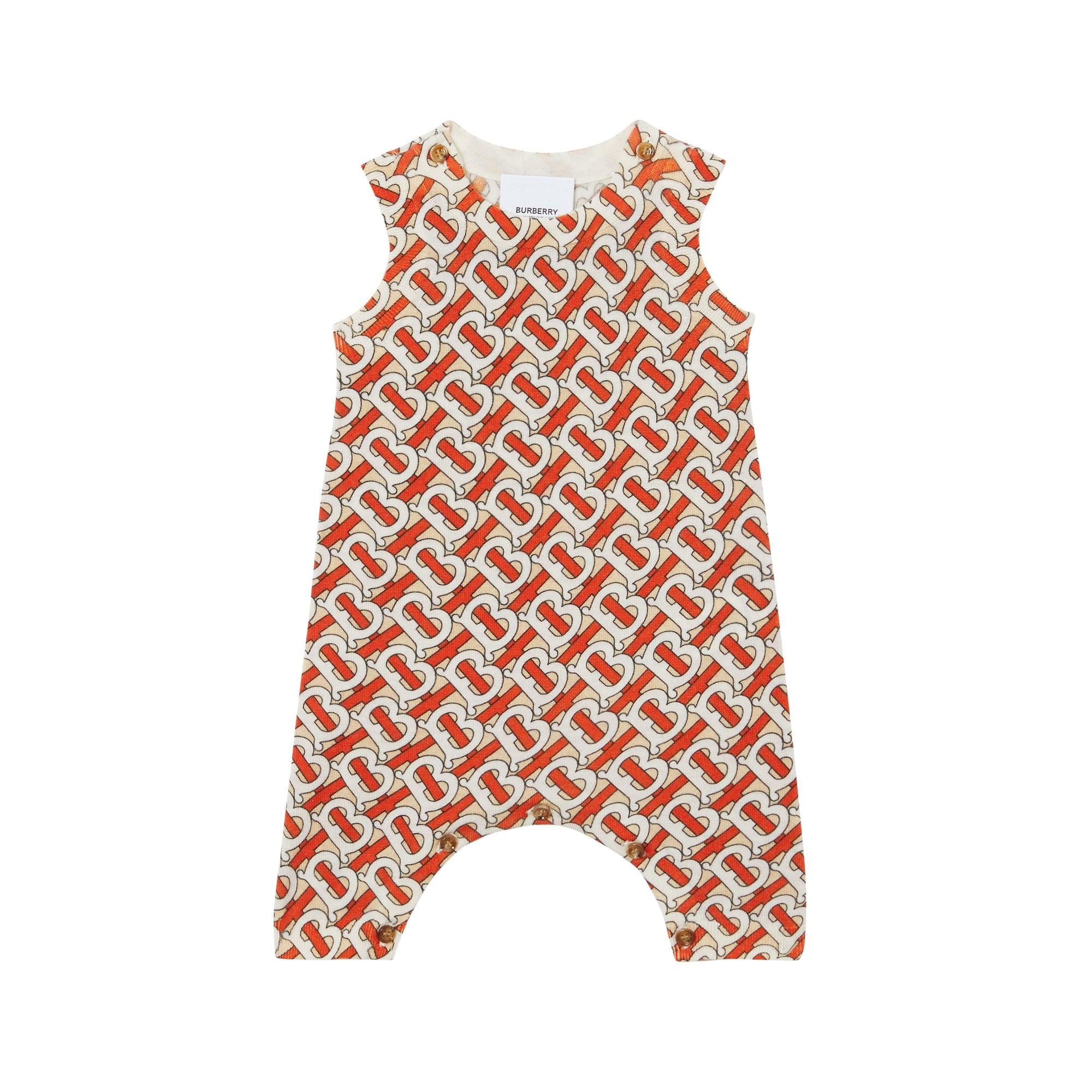 Coffret cadeau deux pièces pour bébé en laine mérinos Monogram - Vermillion