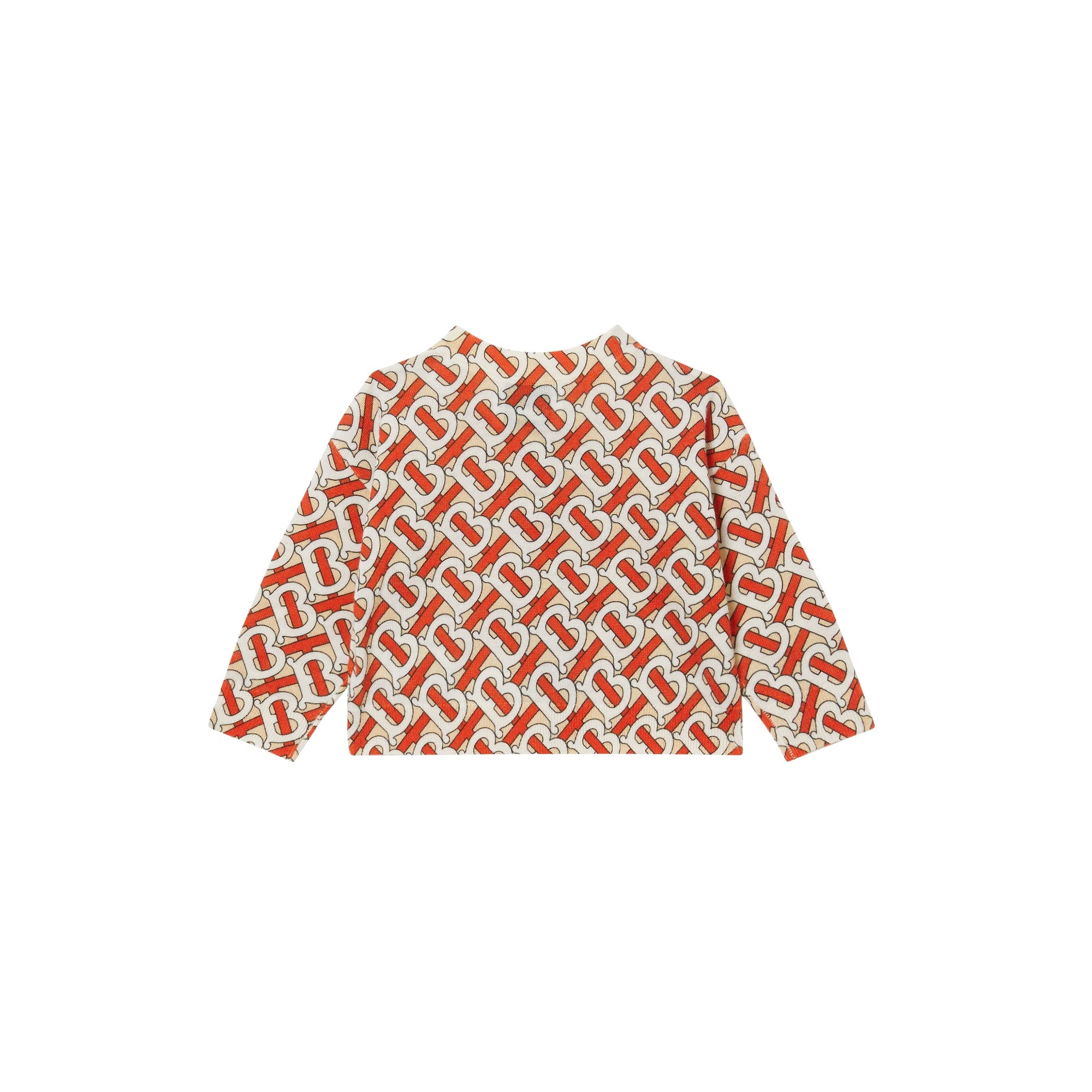 Coffret cadeau deux pièces pour bébé en laine mérinos Monogram - Vermillion
