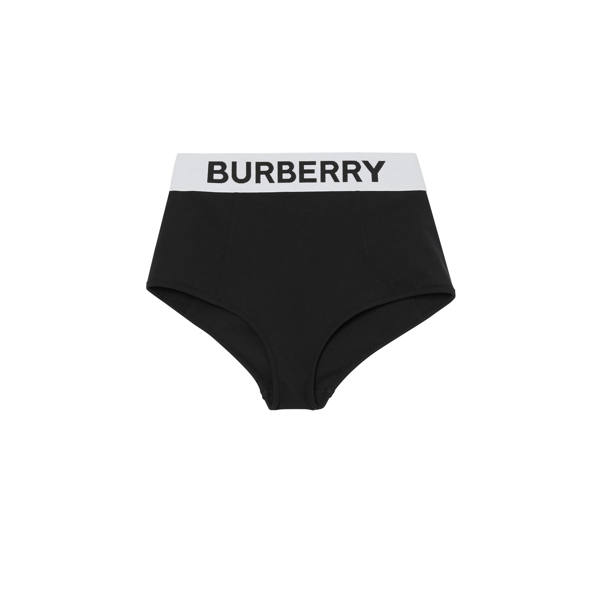 Bas de bikini avec bande à logo - Black