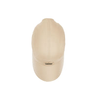 Casquette à bords larges en sergé de coton avec logo appliqué - Soft Fawn