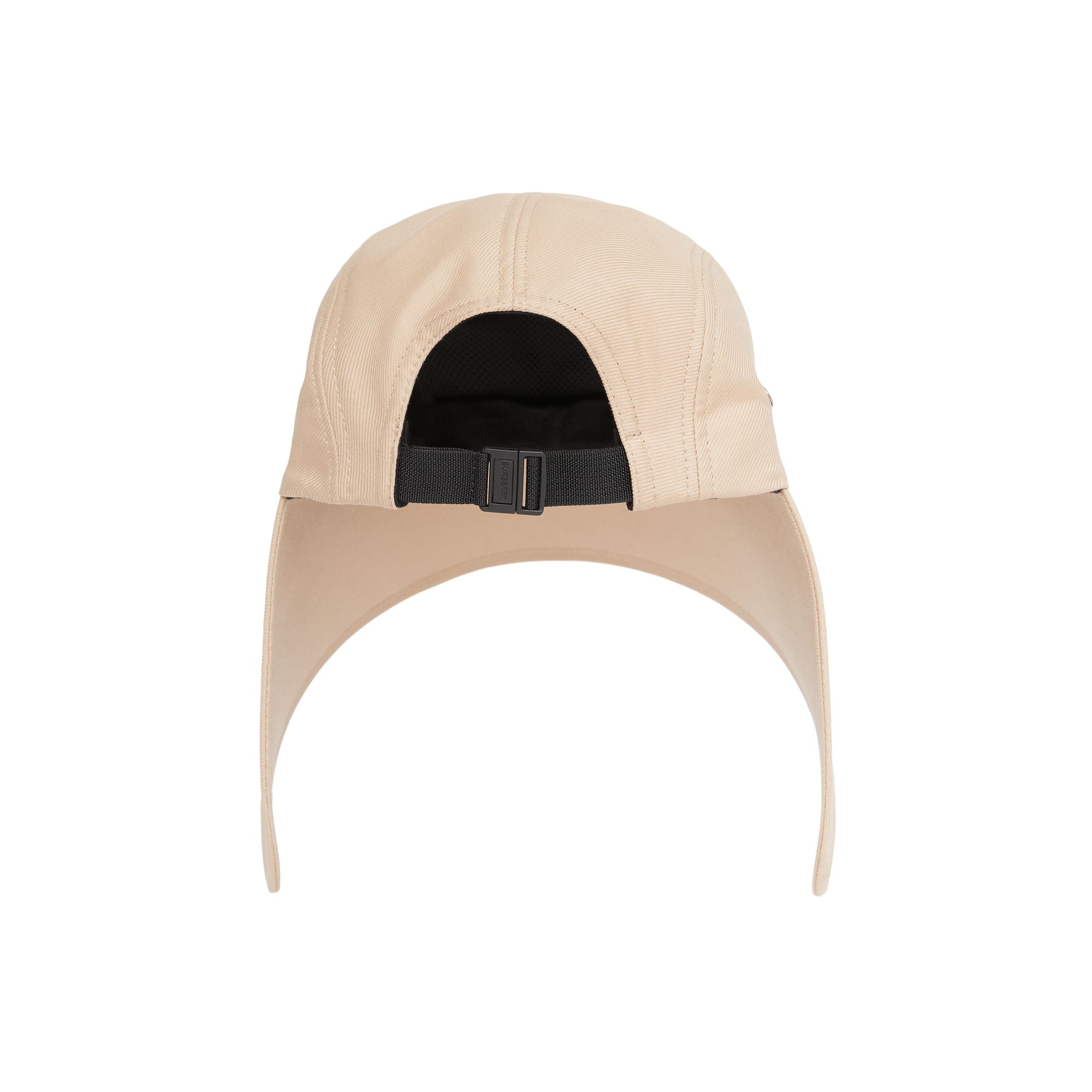 Casquette à bords larges en sergé de coton avec logo appliqué - Soft Fawn