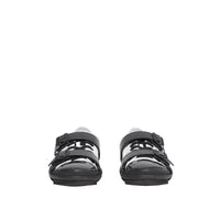 Sneakers Webb en coton et cuir - White & Black