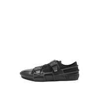 Sneakers Webb en coton et cuir - Black