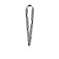 Dragonne avec logo en jacquard bicolore - Black & White