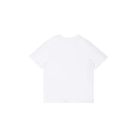 T-shirt en coton avec bandes à logo - White